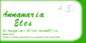 annamaria eles business card